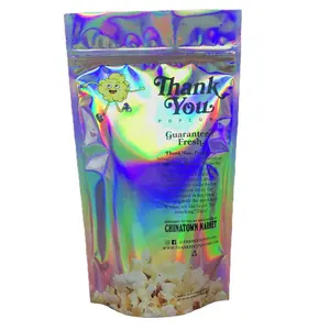 Vacuum Bag for Food Size Foil Seal Cereal Custom Snack Caramel Popcorn Packaging Custom Brand PE Heat Seal Gravure Printing 3.5g