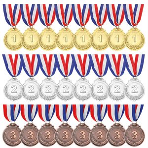 1 ° 2 ° 3 ° posto per il vincitore medaglie premio oro argento bronzo placcato premi per competizioni sportive e feste - Product Image 2