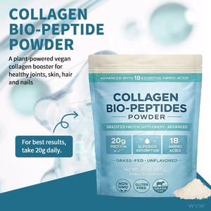 Poudre de Collagène Bio Peptides de Bovins Nourris à l'Herbe 20g de Protéines par Portion 18 Acides Aminés Essentiels Sans Arôme Absorption Supérieure - Product Image 6