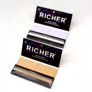 Custom Printed King Size Slow Burn Certified <b>Rolling</b> Paper Natural 13gsm for Watermark High End Brand OEM Design Fac Direct - Product Image 1