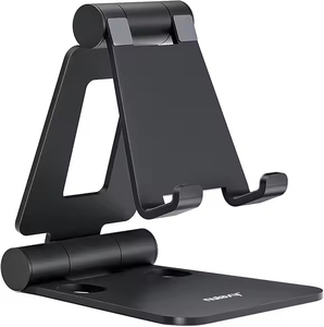 Wholesale Aluminum Alloy Phablet Mobile Phone Stand New <b>Folding</b> Design Lazy Pad Desktop Live Bracket Promotional Business Gifts - Product Image 1