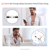 Viatom EPatch-T Certifié CE Portable Ecg Ekg Moniteur Electrodes Ecg sans fil Enregistreur Holter Avec Analyse AI-ECG