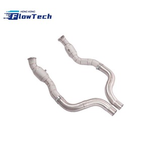 Collecteur d'échappement catalyseur haute performance en acier inoxydable T304 avec bouclier thermique pour Dodge Challenger 6.4L HEMI 2015-2023 - Product Image 4