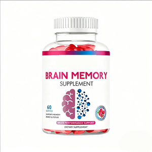 Infusori di memoria del cervello messa a fuoco e concentrazione supporto gummie fosfatidilserina per la salute cognitiva mentale del cervello - Product Image 1