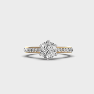 แหวนเพชรทรงกลม 1.60 กะรัต เพชรเพาะเลี้ยงในห้องปฏิบัติการ แหวนหมั้นทอง 14K แหวนเพชรเม็ดเดี่ยว เครื่องประดับเจ้าสาวสุดหรู แหวนหรูหราสง่างาม - Product Image 6