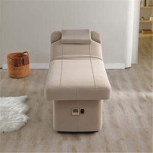 2025 Nueva Clínica ajustable salón de belleza estacionario cabeza cómoda <span class=keywords><strong>vinilo</strong></span> masaje Mesa tailandesa <span class=keywords><strong>cama</strong></span> Facial eléctrica con almacenamiento - Product Image 3