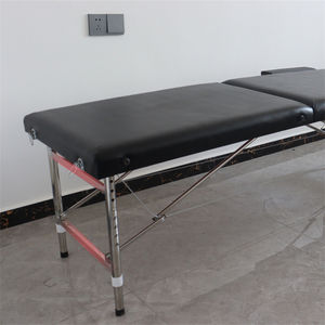 Tempat Tidur Pijat Lipat Stainless Steel dengan Fungsi Musik 180x60cm untuk Spa Salon Kecantikan Terapi Fisik - Product Image 4