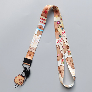 Bulk Wrist Lanyard Badge Phone Neck Nylon Lanyards for Key Keychain Accessories Anime