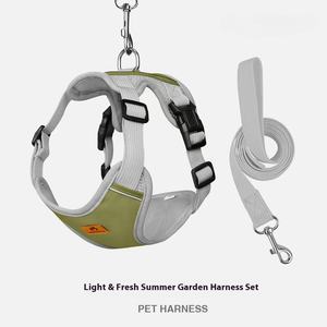 Laisse pour chien de petite et moyenne taille laisse de poitrine pour animaux de compagnie type de laisse perméable à l'air Poitrine et dos pour animaux de compagnie - Product Image 6