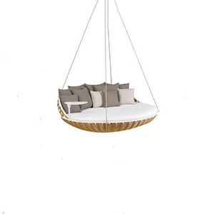 Chaise suspendue d'extérieur, balançoires <span class=keywords><strong>de</strong></span> patio, <span class=keywords><strong>lit</strong></span> <span class=keywords><strong>suspendu</strong></span> en rotin en forme d'œuf, balançoire <span class=keywords><strong>de</strong></span> jour, <span class=keywords><strong>lit</strong></span> <span class=keywords><strong>de</strong></span> <span class=keywords><strong>soleil</strong></span> - Product Image 3