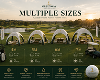 Tente gonflable personnalisée CATC pour événements de golf et clubs de plein air |   Marquee Spider Premium Étanche à l'Air |   Tente d'hôtellerie de luxe en Oxford 400D