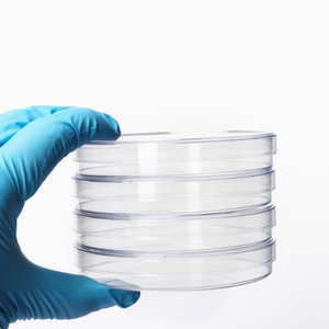 Cawan Petri plastik sekali pakai, 60mm steril dengan tutup makanan budaya sel bulat perawatan TC untuk pertumbuhan sel - Product Image 2