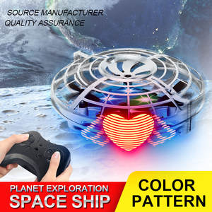 2020 RC infrarrojos OVNI girando luz LED cercanas de control remoto Mini rc Drone Quadcopter juguete de regalo - Product Image 4