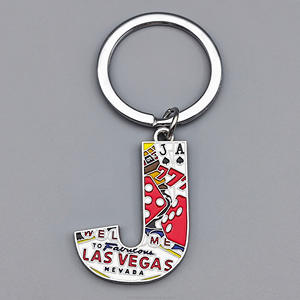 Vente en gros d'artisanat en métal porte-clés en alliage de zinc personnalisé pays souvenir anneau royal en métal promotionnel - Product Image 3