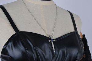 Death Note Cosplay Costume <span class=keywords><strong>Misa</strong></span> <span class=keywords><strong>Amane</strong></span> Imitation Cuir Sexy Robe + Bijoux De Cou + Bas + Collier Uniforme Outfit Halloween Perruque - Product Image 4