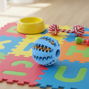 Dayanıklı Yumuşak <span class=keywords><strong>TPR</strong></span> Kauçuk Çevre Dostu Toksik Olmayan İnteraktif Köpek Çiğneme Oyuncak Topu Yavaş Besleyici Moda Tarzı XR Zhejiang - Product Image 4