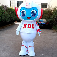 Costume de mascotte adulte réaliste, robot géant à LED pour spectacle, hauteur 2,8 m, certifié CE, tissu doux, 1 pièce MOQ, personnalisable