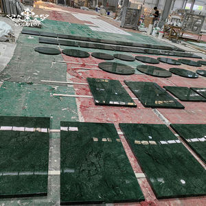 Losas Grandes de Mármol Verde India Pulido de Lujo GOLDTOP (20 mm de Grosor), Duraderas para Paredes Decorativas de Lujo y Pisos de Hoteles Grandiosos - Product Image 6