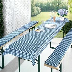 Set di cuscini per seduta e tovaglie per arredo da tendone per birra da 220 cm - Product Image 1