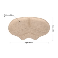 Autocollant de talon multifonctionnel élastique en imitation daim, outil antidérapant d'ajustement de la taille de chaussure, épaisseur 0,6 cm, empêche le talon de glisser