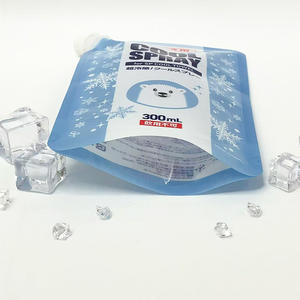 Impresión en color Embalaje de plástico PE Bolsa de pie Caño inferior Transparente a prueba de fugas CPP termosellado para líquido en aerosol frío - Product Image 3