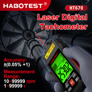 Tacómetro Digital HABOTEST HT670, Medidor de RPM Láser sin Contacto, Instrumento de Medición de Velocidad Industrial - Product Image 5