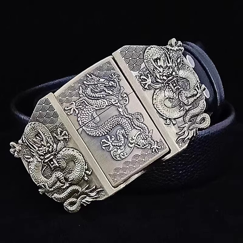 Briquet à kérosène Dragon, ceinture noire - 110 cm