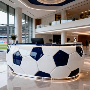 Mostrador de Recepción Comercial Extensible de Plástico PETG con Acabado Brillante Moderno para Estadios, Hoteles y Centros Comerciales - Product Image 6