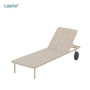 Lit <span class=keywords><strong>de</strong></span> repos extérieur entièrement en aluminium, imperméable, antirouille, pour jardin, terrasse, patio, bord <span class=keywords><strong>de</strong></span> piscine, avec matelas pour <span class=keywords><strong>hôtel</strong></span>, complexe hôtelier, villa - Product Image 4