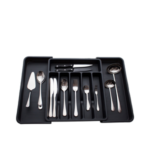 Hộp đựng đồ dùng bằng thép không gỉ có thể điều chỉnh, kiểu dáng hiện đại hình chữ nhật, hộp kéo đa năng, nhựa PP đúc, dùng để đựng dao - Product Image 1