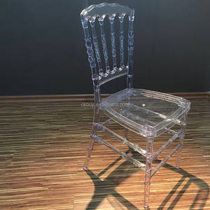 Toptan otel istifleme plastik reçine kristal şeffaf parti olay napolyon Tiffany akrilik temizle Chiavari düğün sandalyesi - Product Image 4