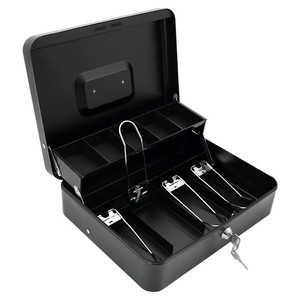 Coffre-fort domestique antivol en métal avec boîte à clés, boîte à monnaie et porte-billets pour la gestion des finances - Product Image 3