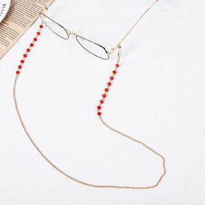 21 Màu Pha Lê Thủy Tinh Đính Cườm Chuỗi Mỏng Đeo Mặt Nạ Dây Xích Phụ Nữ Kính Mắt Dây Kính Giữ - Product Image 6