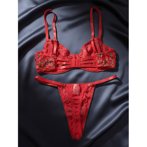 Nouvelle collection : Ensemble de lingerie sexy en dentelle et résille ajourée, style européen et américain, pour femme - Vente chaude directe usine - Product Image 4