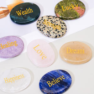 <span class=keywords><strong>Pietra</strong></span> Massaggiante in Cristallo Incisa all'Ingrosso, <span class=keywords><strong>Pietra</strong></span> Ovale per il Palmo, per Alleviare lo Stress e la Guarigione Reiki - Product Image 4