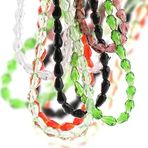 Nuevas cuentas con forma de lágrima de cristal para hacer joyas, <span class=keywords><strong>gotas</strong></span> de <span class=keywords><strong>agua</strong></span>, cuentas de vidrio AB, cuentas de joyería a granel, pulsera DIY - Product Image 3