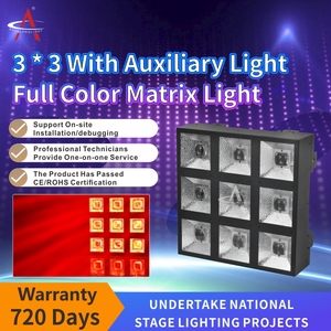 Jz940l độ sáng cao đầy đủ màu sắc vuông Dot RGBW 4in1 <span class=keywords><strong>LED</strong></span> ma trận ánh sáng 3x3 ma trận hiển thị cho DJ Sân khấu nền chùm hiệu ứng - Product Image 4