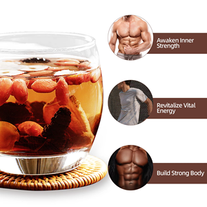 OEM ODM Prêt à expédier Sachet de thé aux cinq trésors au ginseng, mélange naturel de maca, goji et jujube, favorise l'énergie et la vitalité, 20 sachets - Product Image 5