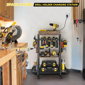 Organisateur d'outils électriques en métal personnalisé, étagère de rangement multifonctionnelle pour garage avec étagère de présentation directement en usine - Product Image 6