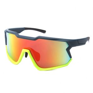 Lunettes de soleil de cyclisme One Piece Lens UV400, anti-UV, pour le vélo de route, sports de plein air, coupe-vent, monture intégrale TR90, lunettes de course - Product Image 1