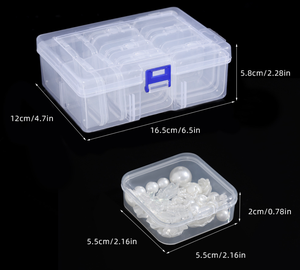 Mini rõ ràng nhựa lưu trữ hộp với bản lề nắp nhỏ Bead tổ chức cho hiệu quả tổ chức và lưu trữ hạt - Product Image 3