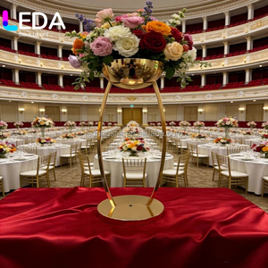 LEDA Supports à fleurs modernes en fer pour mariage, centres de table décoratifs, 80 cm - Product Image 1