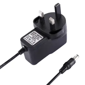 VK 12V Voedingsadapter 12W AC Uitgangsvoeding 12V 1a Dc UK Plug 3pin Adapter 12V