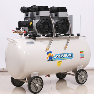 Compresseur d'air JUBA Hurricane 1200WX2, piston portable silencieux sans huile pour la peinture et le travail du bois - Product Image 1