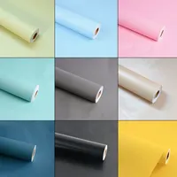 Yifasy katı renkli duvar kağıtları kendinden PVC yapıştırıcısı çekmece dolap kağıt mobilya yenileme Sticker noel dekoratif astar