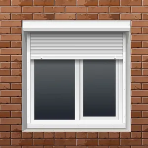 Windows With Electric Roller Shutter