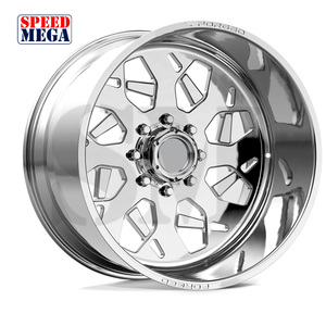 Jantes forgées tout-terrain avec finition polie miroir, pour pick-up, 20, 22, 24, 26 pouces, 6x139.7, pour Chevy Silverado 1500 - Product Image 1