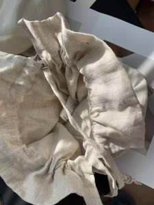 Bolsa de Tela Pequeña de Algodón con Cordón y Logotipo Personalizado - Product Image 3