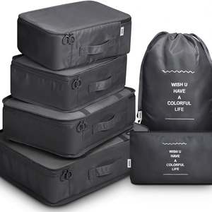 6 PCS Travel <b>Storage</b> Bag Set for Clothes Tidy Organizer <b>Suitcase</b> Pouch Travel Organizer Bag Case Shoes Packing Cube Bag - Product Image 6