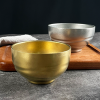 Bol à riz en acier inoxydable double de style coréen 304, couleur vintage, bol créatif pour la maison, bol à soupe et à kimchi